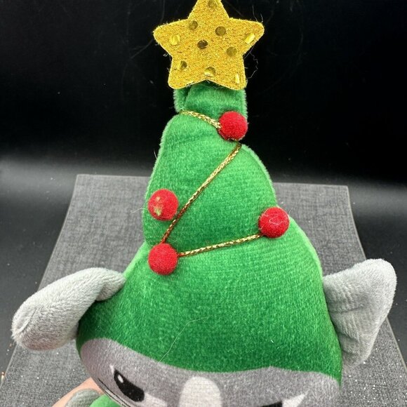 Kids Cat Christmas Ear Muffs Tree Top w/ Gold Star XMas Gift Stocking Stuffer 3+ - Picture 4 of 5